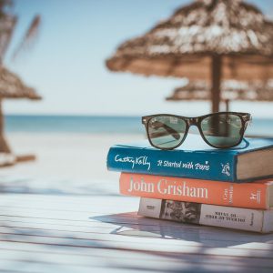 books, reading, beach
